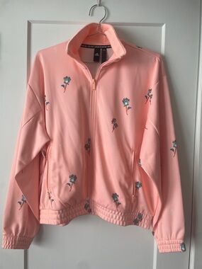 NWOT Adidas Women's Floral Track Jacket in Haze Coral